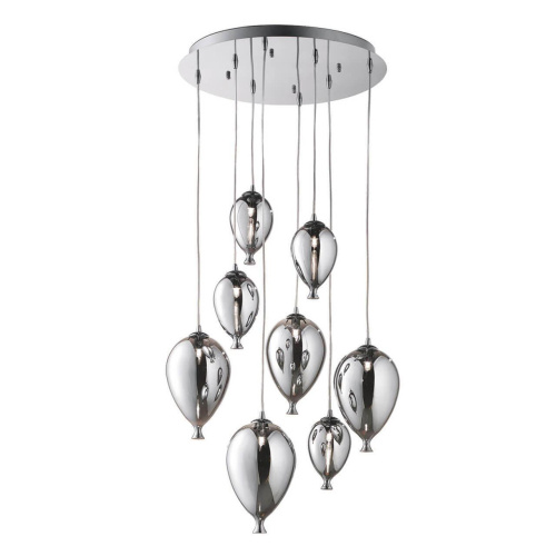 Подвесная люстра Ideal Lux Clown SP8 Cromo 100913 Подвесная люстра Ideal Lux Clown SP8 Cromo 100913