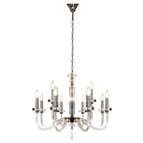 Подвесная люстра iLamp Vibe P9474-8+4 Nickel Подвесная люстра iLamp Vibe P9474-8+4 Nickel