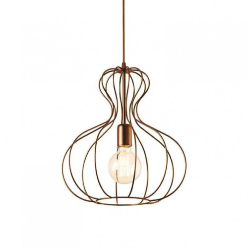 Подвесной светильник Ideal Lux Ampolla-1 SP1 Rame 166209 Подвесной светильник Ideal Lux Ampolla-1 SP1 Rame 166209