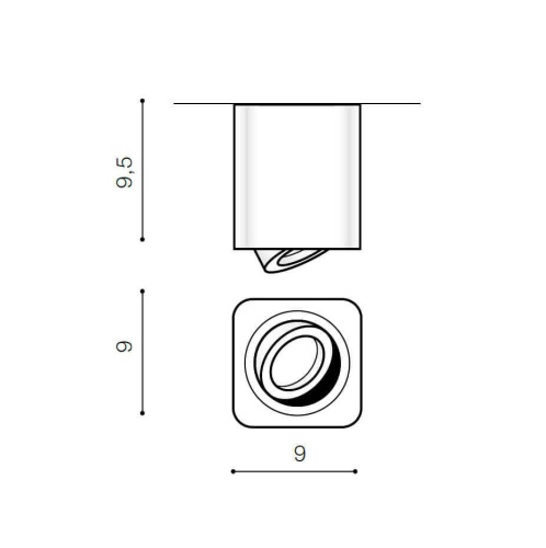 Потолочный светильник Azzardo Brant Square IP44 AZ2878 Потолочный светильник Azzardo Brant Square IP44 AZ2878