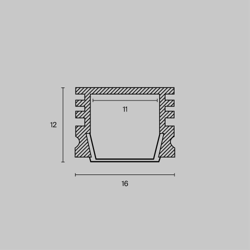 Профиль Maytoni Technical ALM005S-2M Профиль Maytoni Technical ALM005S-2M