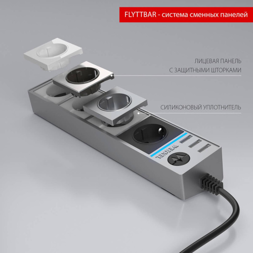 Розеточный блок 4гн 3USB х 1,7м с/з Werkel WL20-04-03 4690389128394 Розеточный блок 4гн 3USB х 1,7м с/з Werkel WL20-04-03 4690389128394