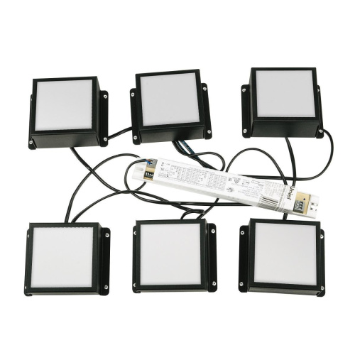 Встраиваемый светодиодный светильник Uniel Мини Домино ULP-0808 42W/4000К IP40 Grilyato Black Kit06 Встраиваемый светодиодный светильник Uniel Мини Домино ULP-0808 42W/4000К IP40 Grilyato Black Kit06