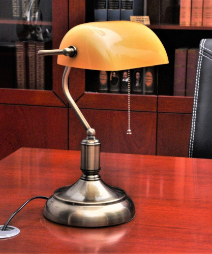 Настольная лампа Lumina Deco Banker LDT 305 YL Настольная лампа Lumina Deco Banker LDT 305 YL