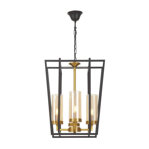 Подвесная люстра Lumina Deco Afres LDP 1246-4 BK+MD Подвесная люстра Lumina Deco Afres LDP 1246-4 BK+MD