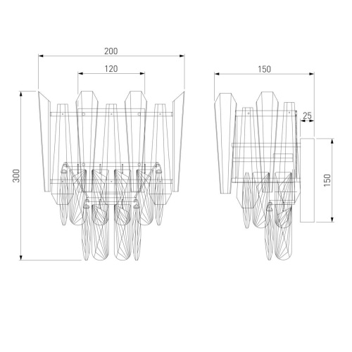 Настенный светильник Bogates Coda 328/2 Strotskis Настенный светильник Bogates Coda 328/2 Strotskis