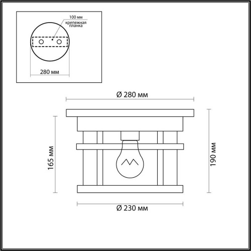 Уличный светильник Odeon Light Nature Virta 4044/1C Уличный светильник Odeon Light Nature Virta 4044/1C