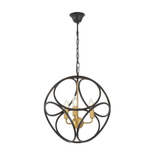 Подвесная люстра Lumina Deco Casai LDP 1243-3 BK+MD Подвесная люстра Lumina Deco Casai LDP 1243-3 BK+MD