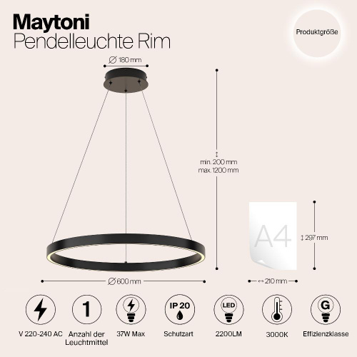 Подвесной светильник Maytoni MOD058PL-L32B3K Подвесной светильник Maytoni MOD058PL-L32B3K