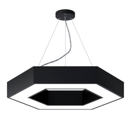 Подвесной светодиодный cветильник Geometria ЭРА Hexagon SPO-123-B-40K-045 45Вт 4000К черный Б0050555 Подвесной светодиодный cветильник Geometria ЭРА Hexagon SPO-123-B-40K-045 45Вт 4000К черный Б0050555