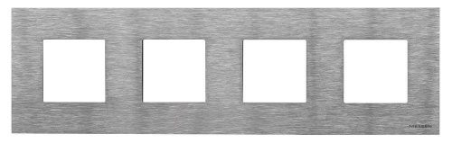 Рамка 4-постовая ABB Zenit сталь 2CLA227400N4001