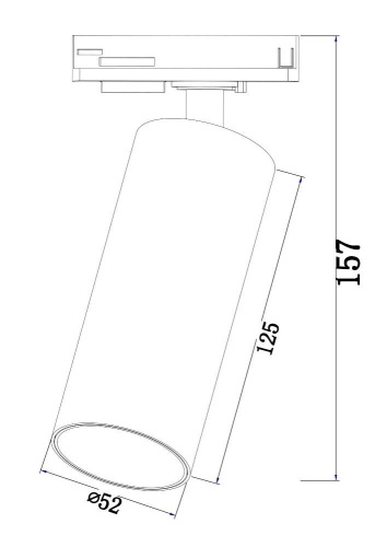 Трековый светодиодный светильник Maytoni Track lamps TR021-1-12B4K Трековый светодиодный светильник Maytoni Track lamps TR021-1-12B4K