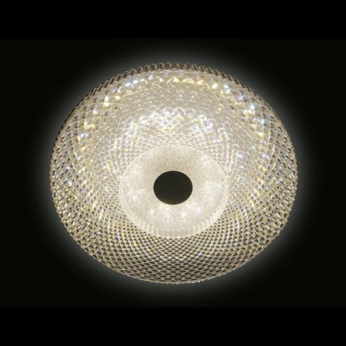 Потолочный светодиодный светильник Ambrella light Orbital Crystal F96 CL 48W D390 Потолочный светодиодный светильник Ambrella light Orbital Crystal F96 CL 48W D390