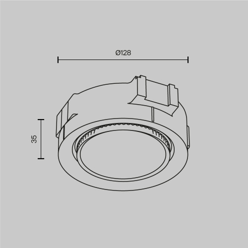 Встраиваемый светильник Technical DL019-GX53-B Встраиваемый светильник Technical DL019-GX53-B