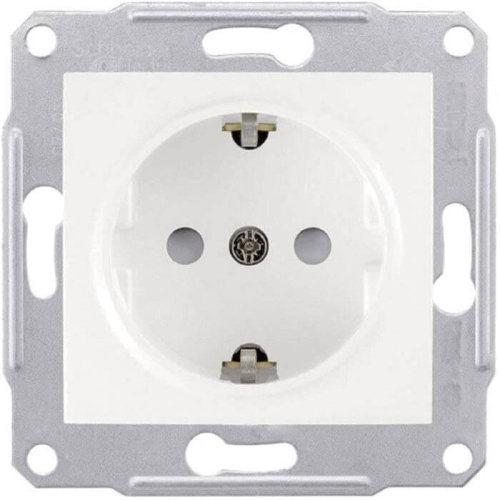 Розетка Schneider Electric Sedna с/з со шторками 16A 250V SDN3000121 Розетка Schneider Electric Sedna с/з со шторками 16A 250V SDN3000121