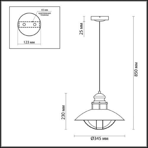 Уличный подвесной светильник Odeon Light Nature Dante 4164/1 Уличный подвесной светильник Odeon Light Nature Dante 4164/1