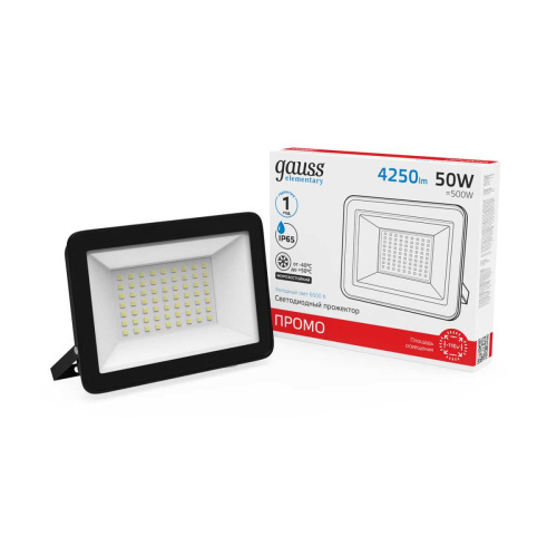 Прожектор светодиодный Gauss 50W 613100350 Прожектор светодиодный Gauss 50W 613100350