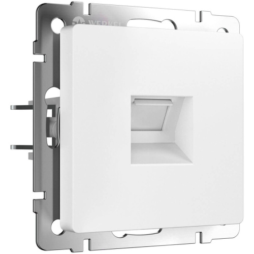 Розетка Werkel Ethernet RJ-45 (белый матовый) W1181061 4690389192197 Розетка Werkel Ethernet RJ-45 (белый матовый) W1181061 4690389192197