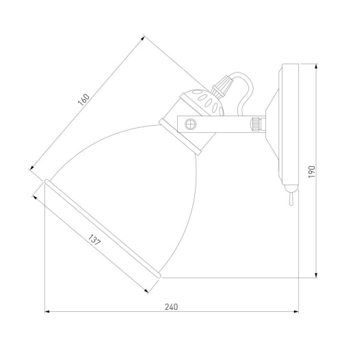 Спот Eurosvet Denley 70112/1 черный Спот Eurosvet Denley 70112/1 черный