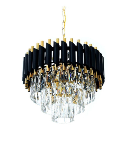 Подвесная люстра Lumina Deco Funneli LDP 6003-400 BK+F.GD Подвесная люстра Lumina Deco Funneli LDP 6003-400 BK+F.GD