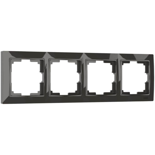Рамка на 4 поста Werkel Snabb basic серо-коричневый W0042007 4690389161445 Рамка на 4 поста Werkel Snabb basic серо-коричневый W0042007 4690389161445