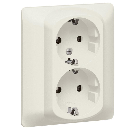 Розетка 2х2К+3 Legrand Galea Life 16A 250V с/з со шторками автоматические клеммы перламутр 771533 Розетка 2х2К+3 Legrand Galea Life 16A 250V с/з со шторками автоматические клеммы перламутр 771533