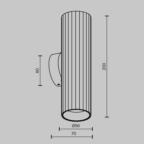 Настенный светильник (бра) Technical C106WL-02-GU10-BS Настенный светильник (бра) Technical C106WL-02-GU10-BS