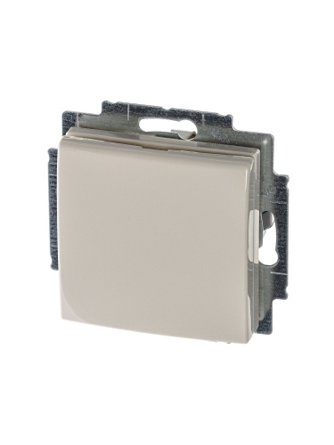 Розетка ABB Basic55 Schuko с/з 16A 250V с крышкой безвинтовой зажим слоновая кость 2CKA002018A0351