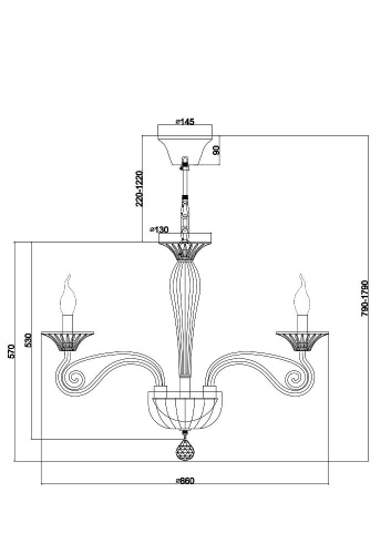 Люстра Maytoni DIA010PL-10TR Люстра Maytoni DIA010PL-10TR