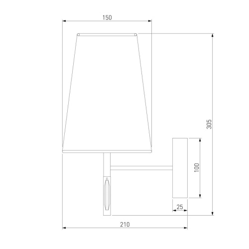 Бра Eurosvet Milazzo 60137/1 хром Бра Eurosvet Milazzo 60137/1 хром
