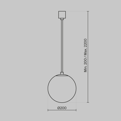 Подвесной светильник Technical P039PL-5W3K-20-B Подвесной светильник Technical P039PL-5W3K-20-B
