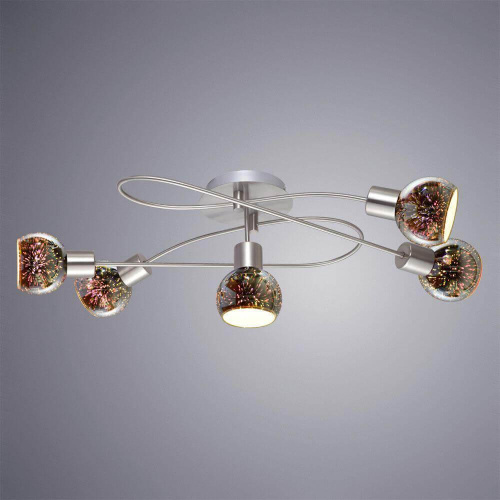 Потолочная люстра Arte Lamp Illusione A6125PL-5SS Потолочная люстра Arte Lamp Illusione A6125PL-5SS