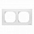 Рамка 2-постовая базовая ABB Sky альпийский белый 2CLA857210A1101