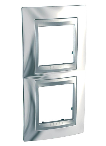 Рамка 2-постовая вертикальная Schneider Electric Unica Top MGU66.004V.010 Рамка 2-постовая вертикальная Schneider Electric Unica Top MGU66.004V.010