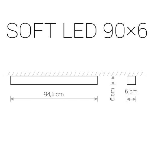 Потолочный светодиодный светильник Nowodvorski Soft Led 9536 Потолочный светодиодный светильник Nowodvorski Soft Led 9536
