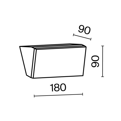Настенный светильник (бра) Outdoor O436WL-L10GF3K Настенный светильник (бра) Outdoor O436WL-L10GF3K