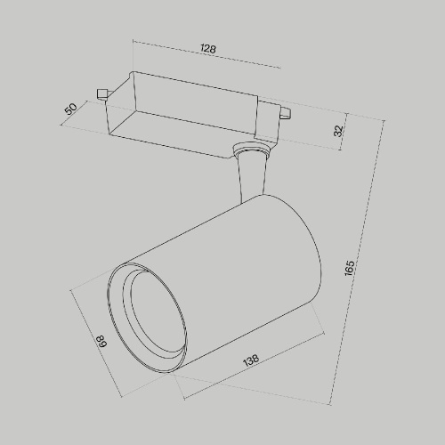 Трековый светильник Technical TR003-1-15W4K-M-B Трековый светильник Technical TR003-1-15W4K-M-B