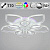 Потолочная светодиодная люстра Reluce 09827-3.3-5+5A WH (RGB)