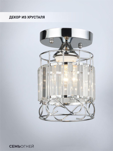 Потолочный светильник Seven Fires Beteni WD3567/1C-CR-CL Потолочный светильник Seven Fires Beteni WD3567/1C-CR-CL