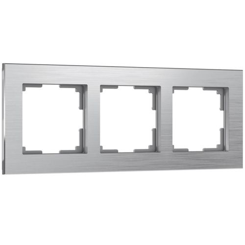 Рамка Werkel Aluminium на 3 поста алюминий WL11-Frame-03 4690389073649 Рамка Werkel Aluminium на 3 поста алюминий WL11-Frame-03 4690389073649