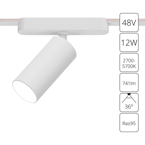 Трековый светодиодный светильник Arte Lamp Rapid A2958PL-1WH Трековый светодиодный светильник Arte Lamp Rapid A2958PL-1WH