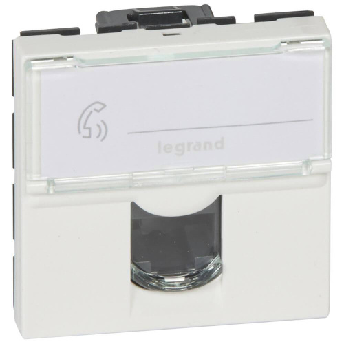 Розетка компьютерная RJ45 Legrand Mosaic UTP 5 кат белая 076554 Розетка компьютерная RJ45 Legrand Mosaic UTP 5 кат белая 076554