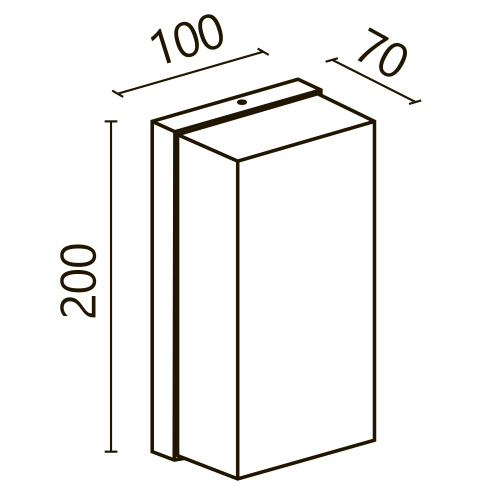 Настенный светильник (бра) Outdoor O454WL-L10GF3K