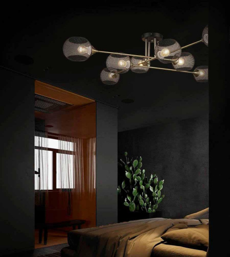 Потолочная люстра Seven Fires Stelara WD3511/8C-BK-AB-BK Потолочная люстра Seven Fires Stelara WD3511/8C-BK-AB-BK