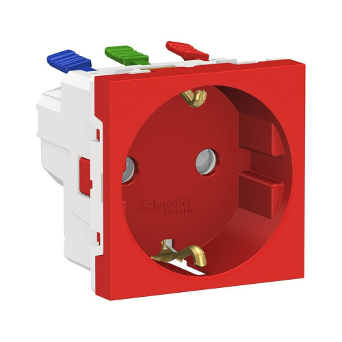 Розетка Schneider Electric Unica New Modular с/з со шторками 16A 250V NU305703 Розетка Schneider Electric Unica New Modular с/з со шторками 16A 250V NU305703