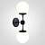 Бра Modo 2 Globes Black And White Glass By Imperiumloft