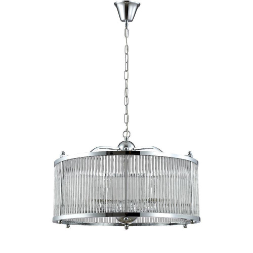Подвесная люстра Crystal Lux Tadeo SP6 D600 Chrome/Transparente Подвесная люстра Crystal Lux Tadeo SP6 D600 Chrome/Transparente