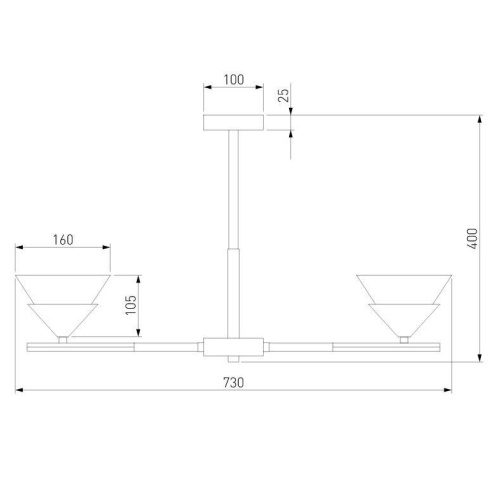 Потолочная люстра Eurosvet Rylee 70138/6 хром Потолочная люстра Eurosvet Rylee 70138/6 хром