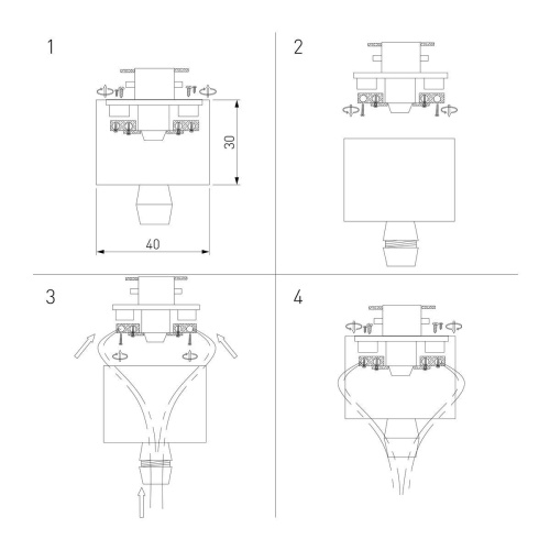 Адаптер Elektrostandard TRLM-1-BK a051728 Адаптер Elektrostandard TRLM-1-BK a051728