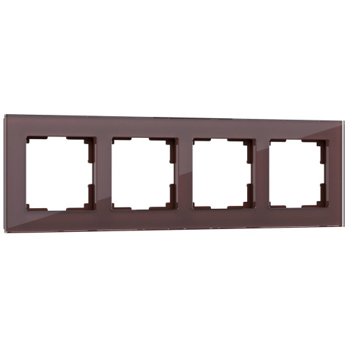 Рамка Werkel Favorit на 4 поста мокко WL01-Frame-04 4690389063770 Рамка Werkel Favorit на 4 поста мокко WL01-Frame-04 4690389063770